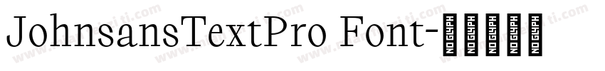 JohnsansTextPro Font字体转换